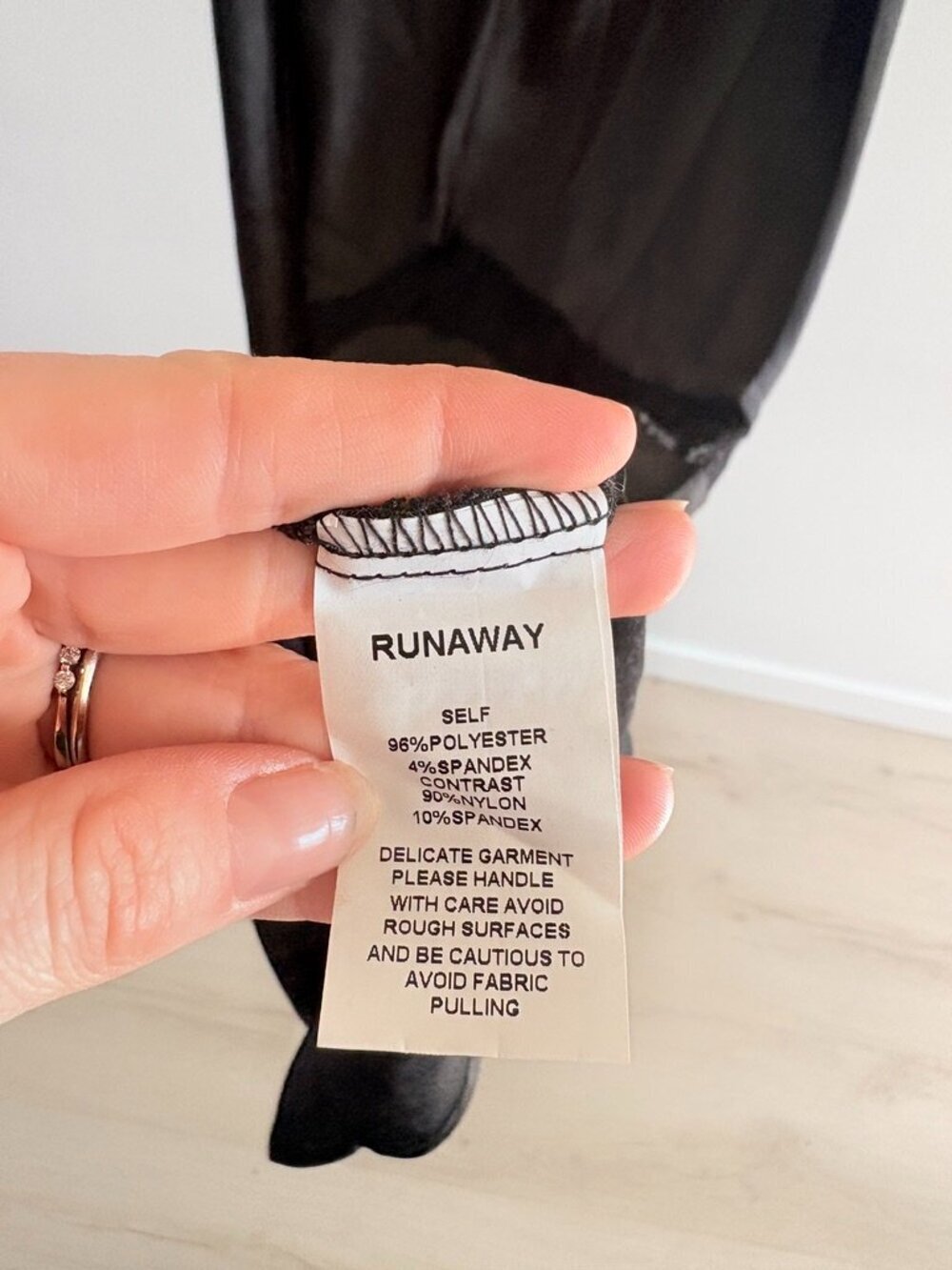 Runaway the Label Melrose Strapless Maxi Dress Satin Lace NWT Black Small / 4 - Picture 9 of 9